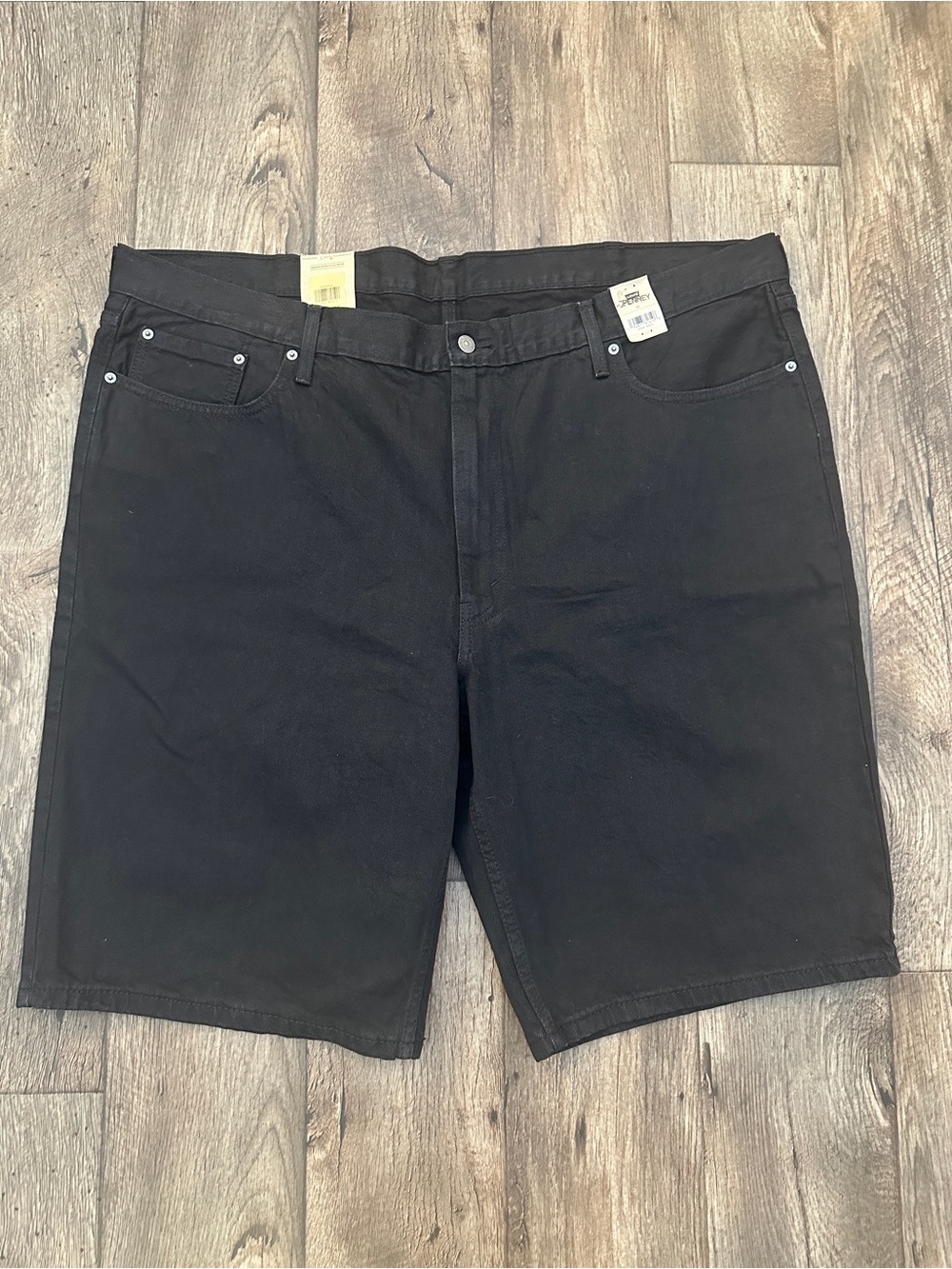 Levis 469 Loose 100% Cotton Denim Jean Shorts Men’s Size 48 Black